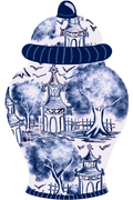 Blue and White Ginger Jar