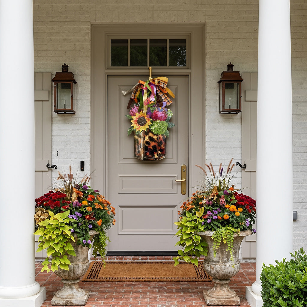 Fall Floral in Tortoiseshell Vase